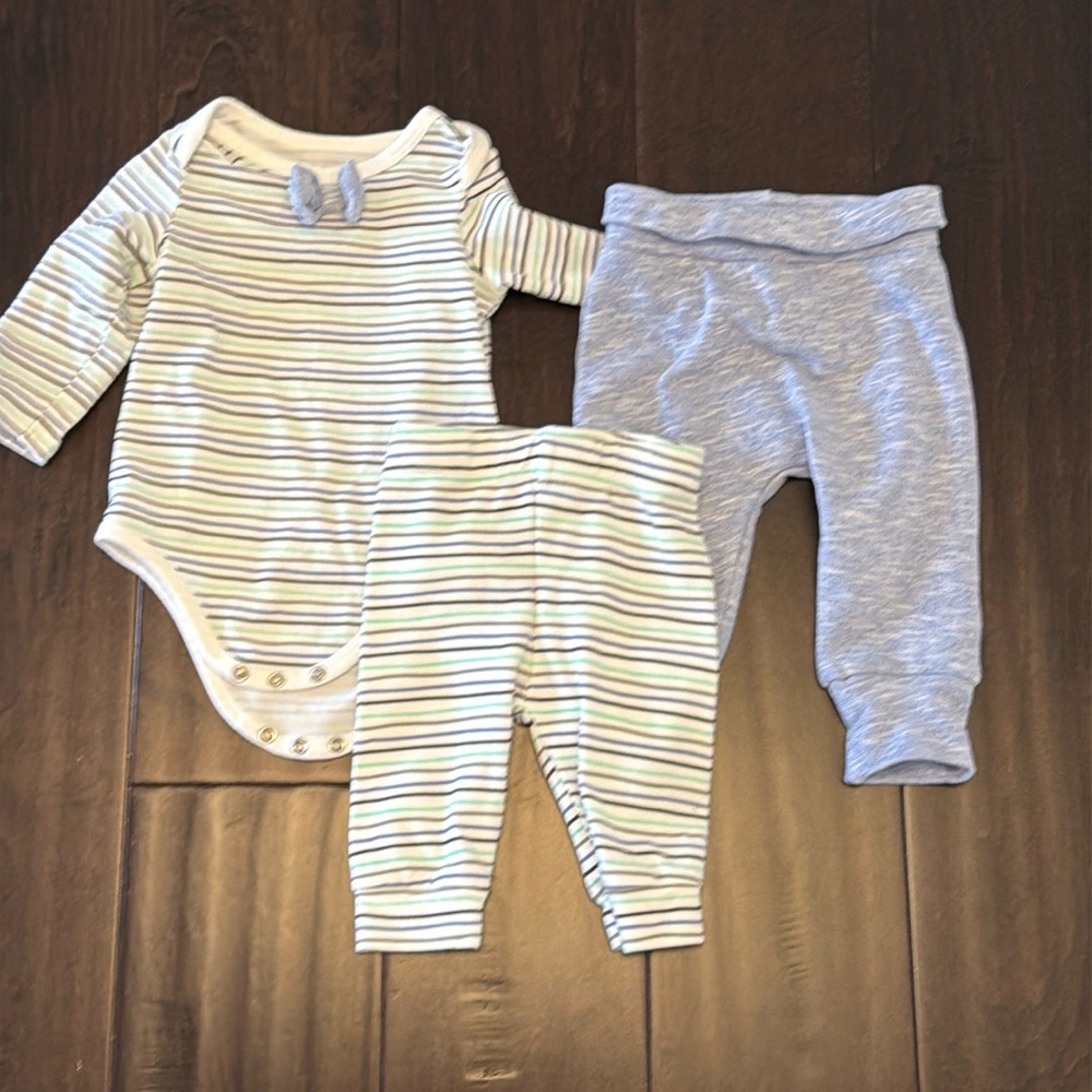 Bundle of First Impressions adorable baby boys outfits with bow tie! Worn once!